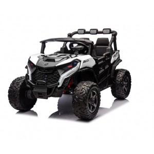 Elektrinis vaikiškas bagis OBSERVER su tėvu pulteliu 4x4 24V 800W (Baltas)
